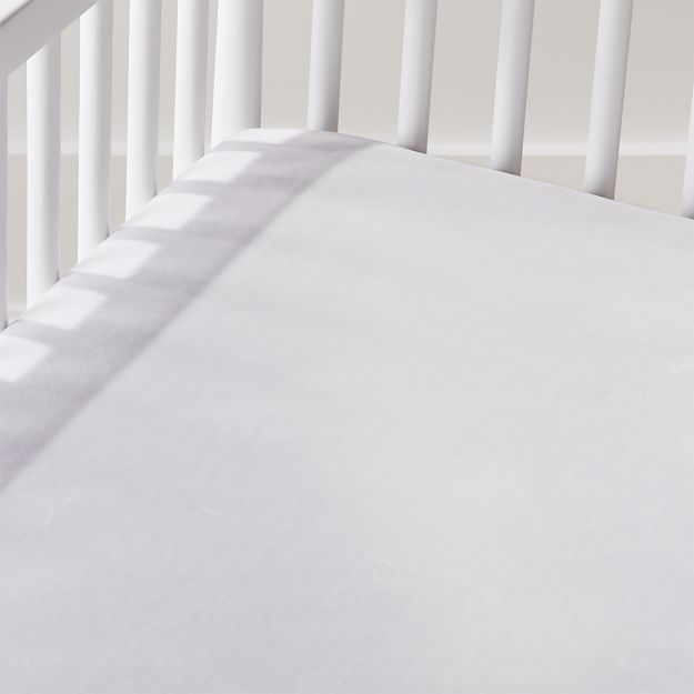 Chamois Fitted Crib Sheet Crate and Barrel
