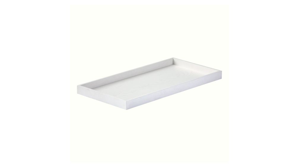 White Glaze Topside Changing Table Topper in Dressers & Changing Tables