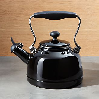 Chantal ® Vintage Black Whistling Tea Kettle