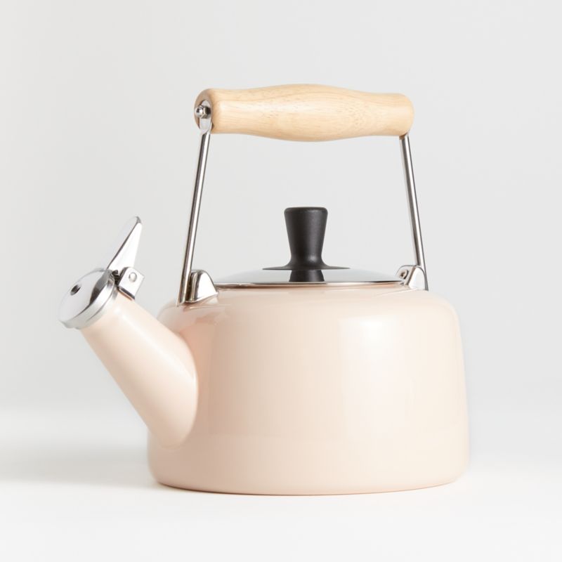 beige tea kettle