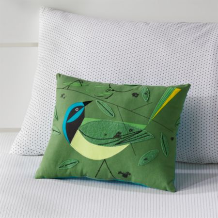 Charley Harper Bird Throw Pillow Reviews Crate And Barrel