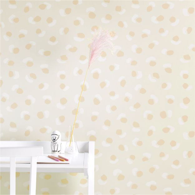 Chasing Paper Spotted Removable Wallpaper | Crate and Barrel