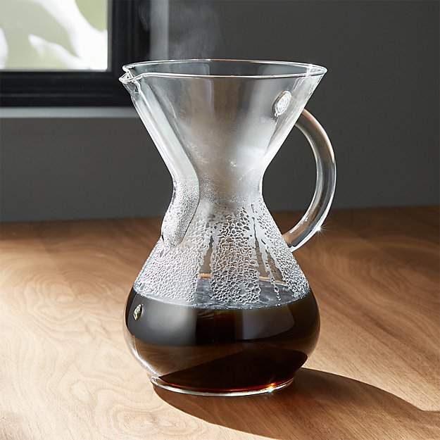 Chemex Glass-Handle 6-Cup Coffee Maker | Crate and Barrel