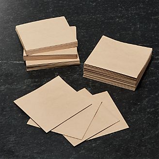 Set of 100 Chemex Natural Unbleached Square Filters