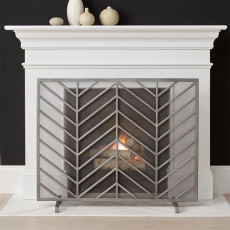 Chevron Fireplace Screen Reviews Crate And Barrel Canada