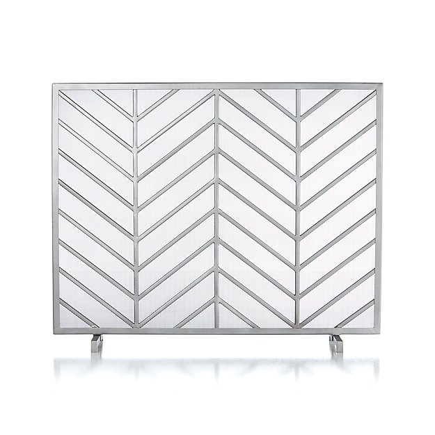 Chevron Fireplace Screen