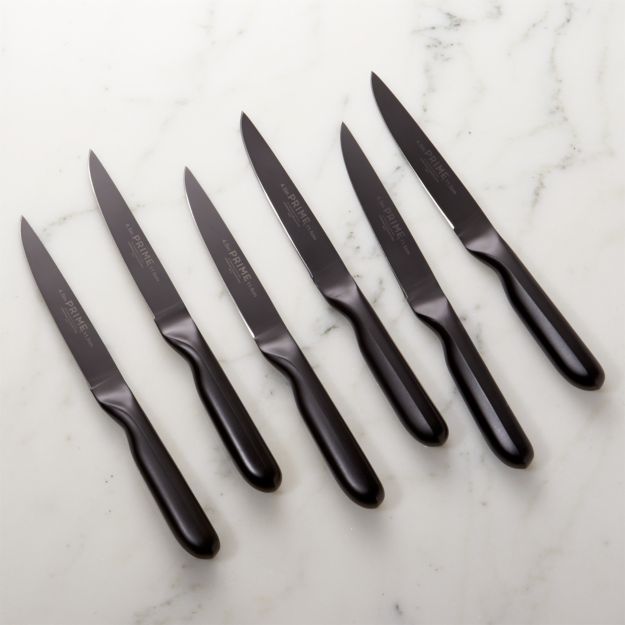 Prime by Chicago Cutlery Black Oxide 6Piece Steak Knife Set + Reviews