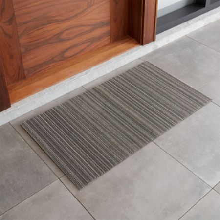 Chilewich 20x36 Grey Striped Doormat Reviews Crate And Barrel