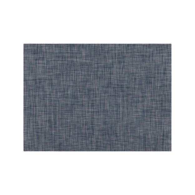 Chilewich Basketweave Denim Woven Floormat 35"x48" + Reviews Crate and Barrel