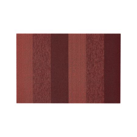 Chilewich Marbled Stripe Red Doormat 24 X36 Crate And Barrel