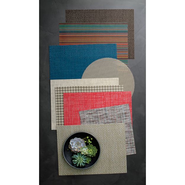 Chilewich ® Purl Blue Vinyl Placemat Crate and Barrel