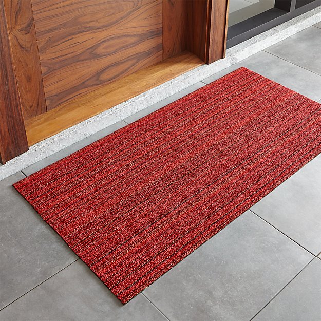 Chilewich Red AllWeather Doormat Crate and Barrel