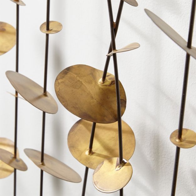 Chimes Metal Wall Sculpture Crate and Barrel