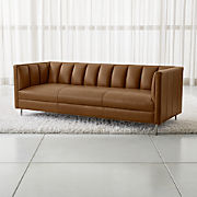 American Made Leather Sofas Crate And Barrel