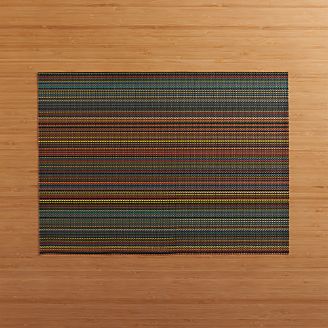 Chilewich ® Chroma Dark Striped Vinyl Placemat