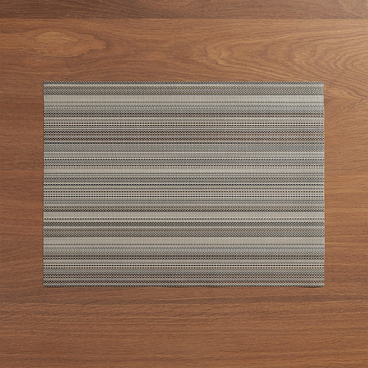 Chilewich Chroma Grey Stripe Vinyl Placemat + Reviews Crate and Barrel