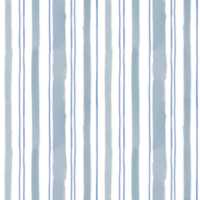 Chasing Paper Blue and Grey Stripes Peel and Stick Wallpaper Swatch