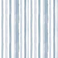 Chasing Paper Blue and Grey Stripes Peel and Stick Wallpaper Swatch