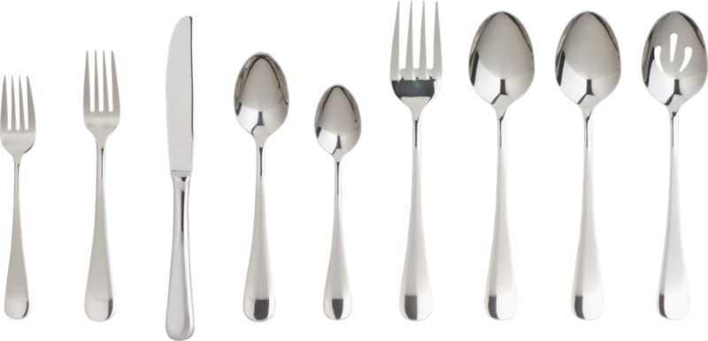 Cirrus 52-Piece Flatware Set + Reviews | Crate and Barrel