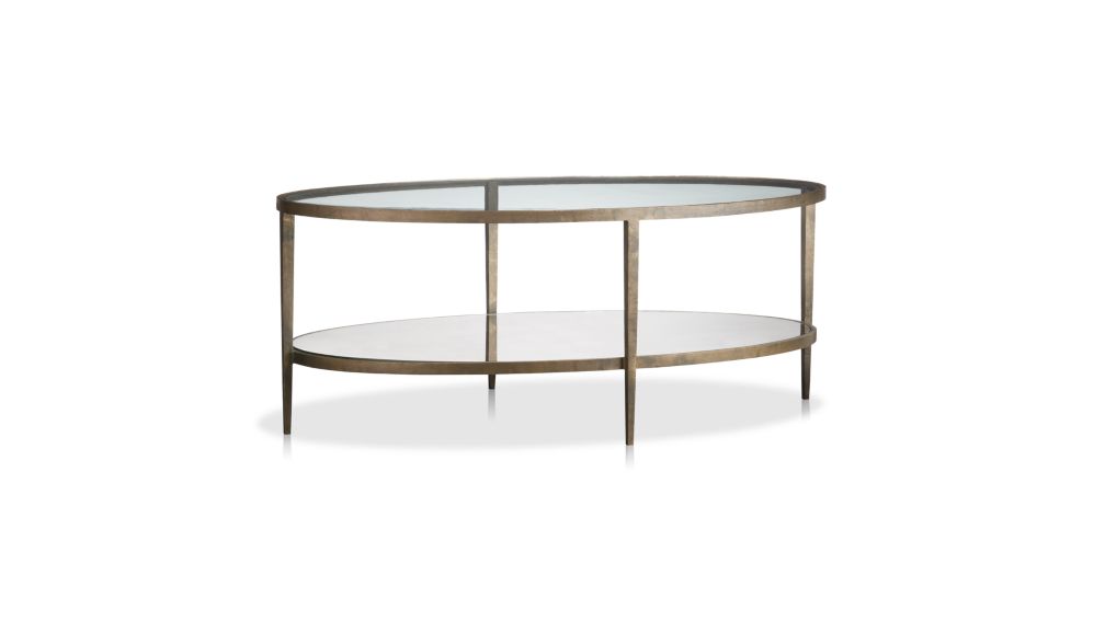 Clairemont Oval Coffee Table in Coffee Tables + Reviews  Crate and Barrel