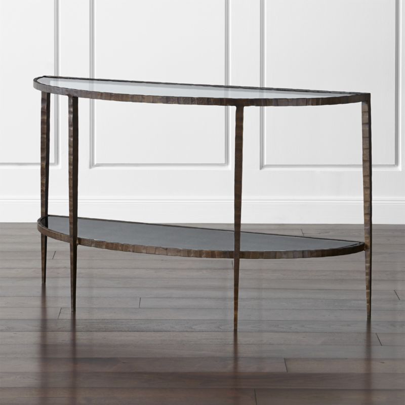 Clairemont Demilune Console Table Reviews Crate And Barrel