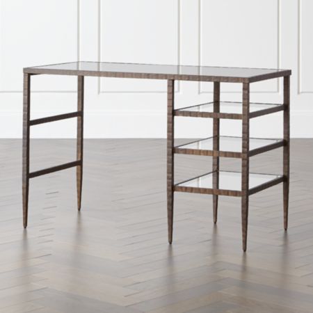 Clairemont Glass Top Desk Crate And Barrel