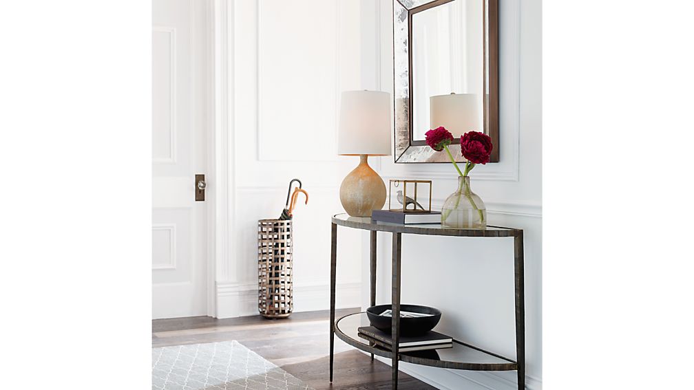 Clairemont Demilune Console Table Crate and Barrel