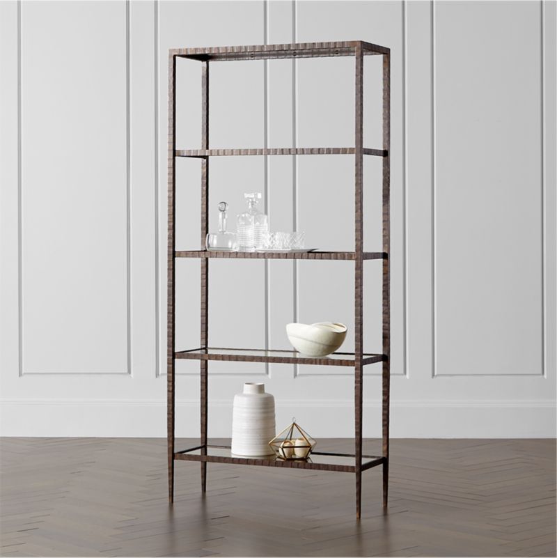 Clairemont Glass Shelf Bookcase + Reviews | Crate and Barrel