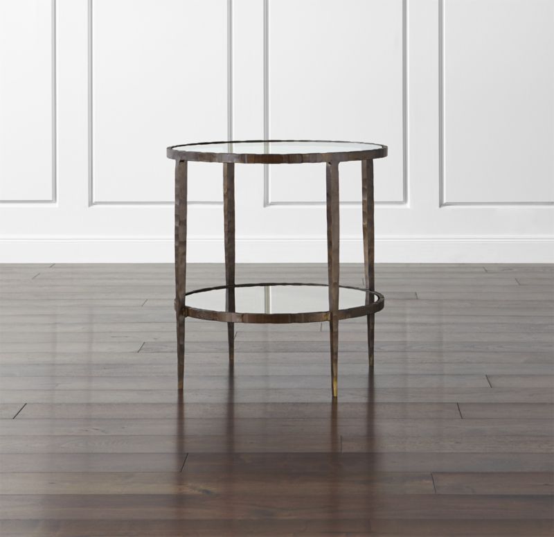 Clairemont Round Side Table Crate and Barrel