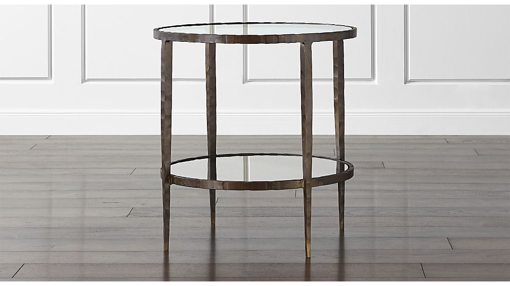 Clairemont Round Side Table Crate And Barrel Clairemont Round Side Table