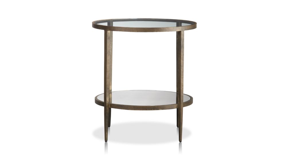 Clairemont Round Side Table + Reviews | Crate and Barrel