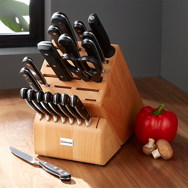 Wüsthof ® Classic 20Piece Knife Block Set Crate and Barrel