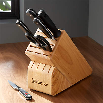 Wusthof Classic 7 Piece Knife Block Set Reviews Crate And Barrel