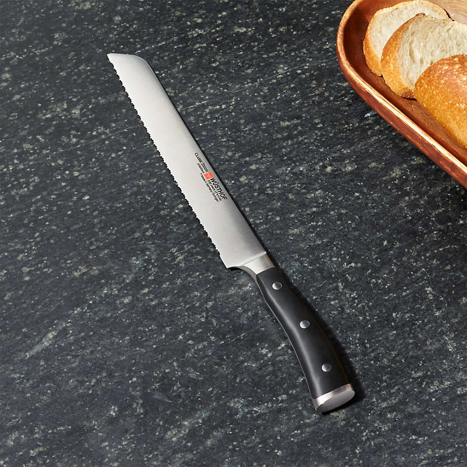 Wüsthof Classic Ikon 9" Double Serrated Bread Knife + Reviews Crate