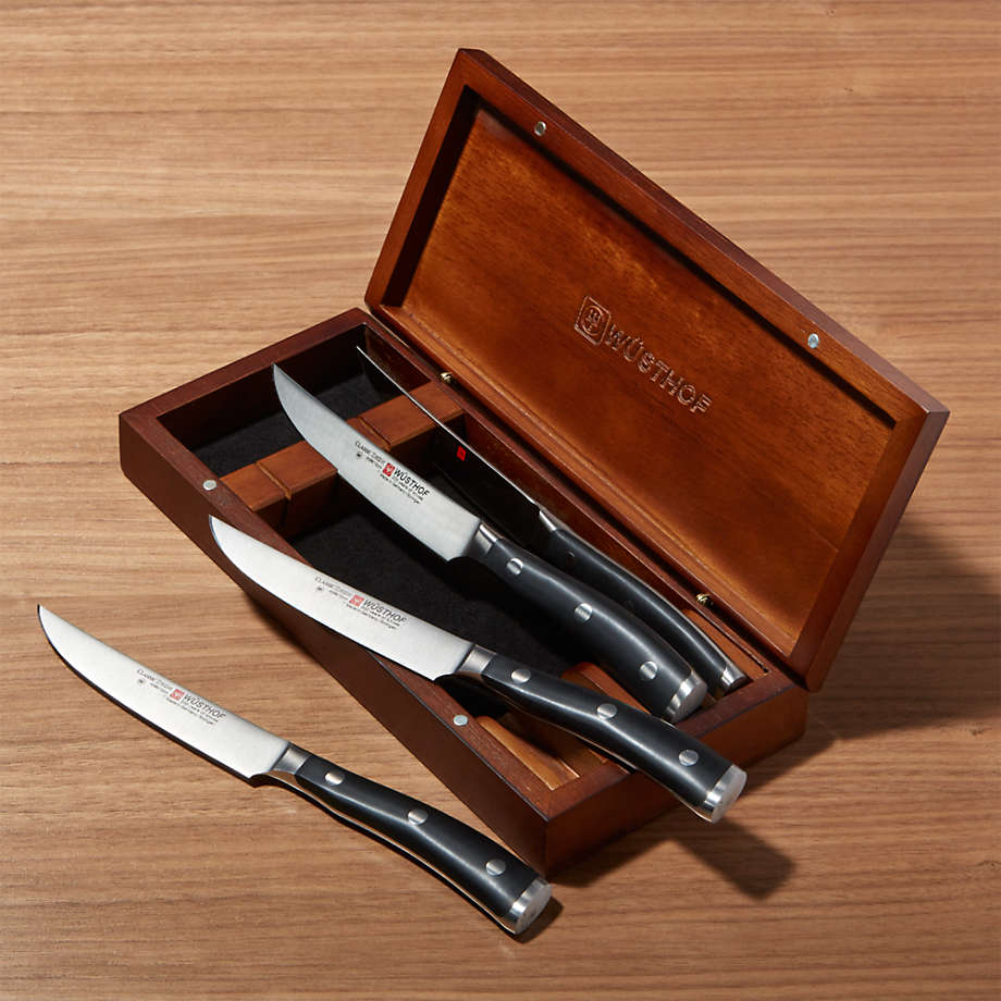 Wüsthof Classic Ikon Steak Knives, Set of 4 + Reviews Crate and Barrel