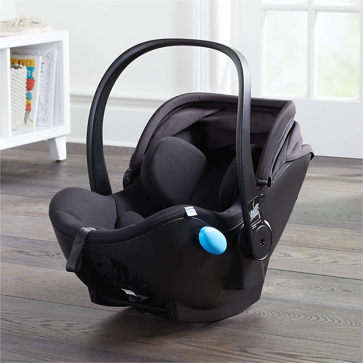 black infant car seat