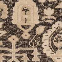 Combe Wool Traditional Handknotted Deep Brown Rug Swatch 12"x18"