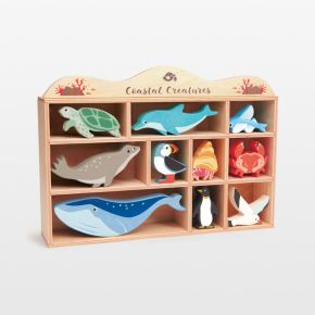 Image of Tender Leaf Wooden Coastal Creatures Kids Toy Set