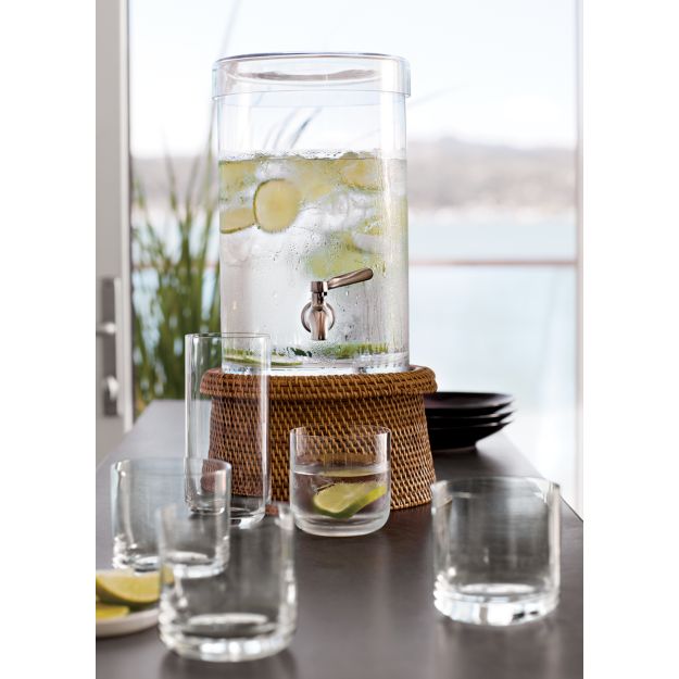 Crescent 16 oz. Cooler Glass in Drinking Glasses + Reviews Crate and