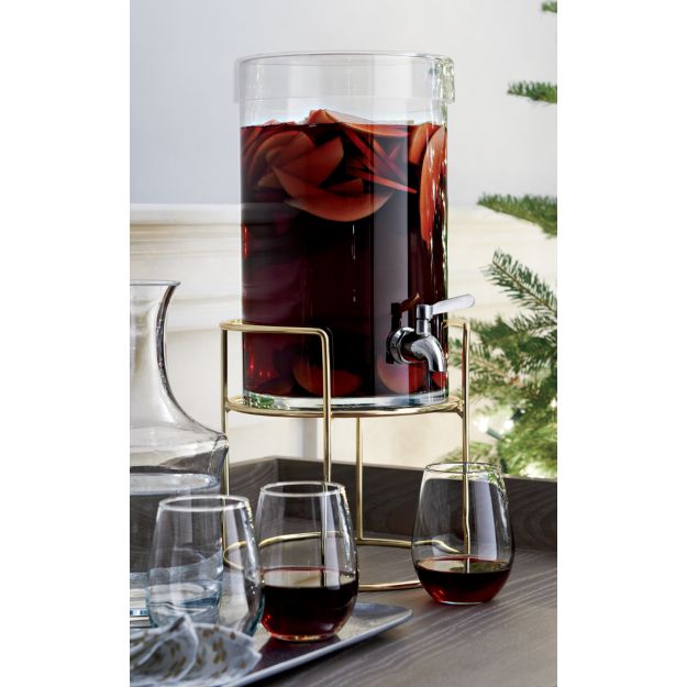 Glass Drink Dispenser Crate and Barrel