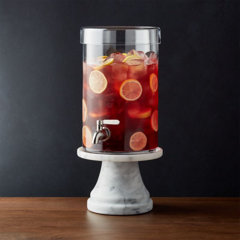 Cold Drink Dispenser with French Kitchen Stand Crate and Barrel