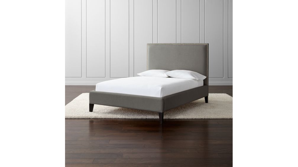 Cole Full Upholstered Bed + Reviews Crate and Barrel