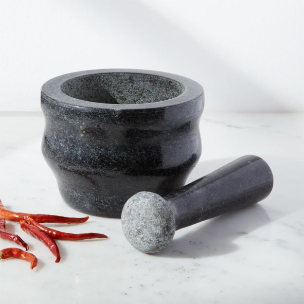 Cole and Mason Granite Mortar and Pestle + Reviews Crate and Barrel