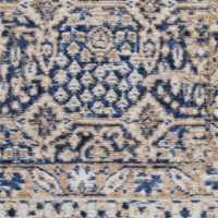 Colesbourne Wool Blend Traditional Handwoven Navy Rug Swatch 12"x18"