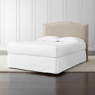 Headboards Crate And Barrel Colette Queen Upholstered Headboard 52 5