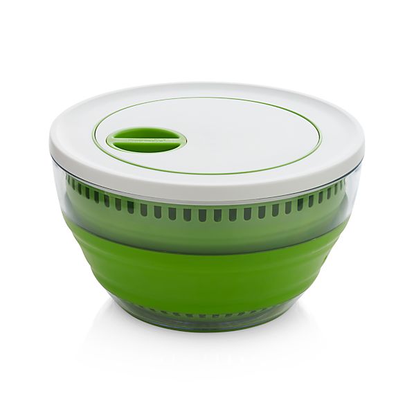 Collapsible Salad Spinner in Colanders & Salad Spinners | Crate and Barrel