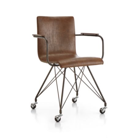 Colt Vegan Leather Office Chair Reviews Crate And Barrel