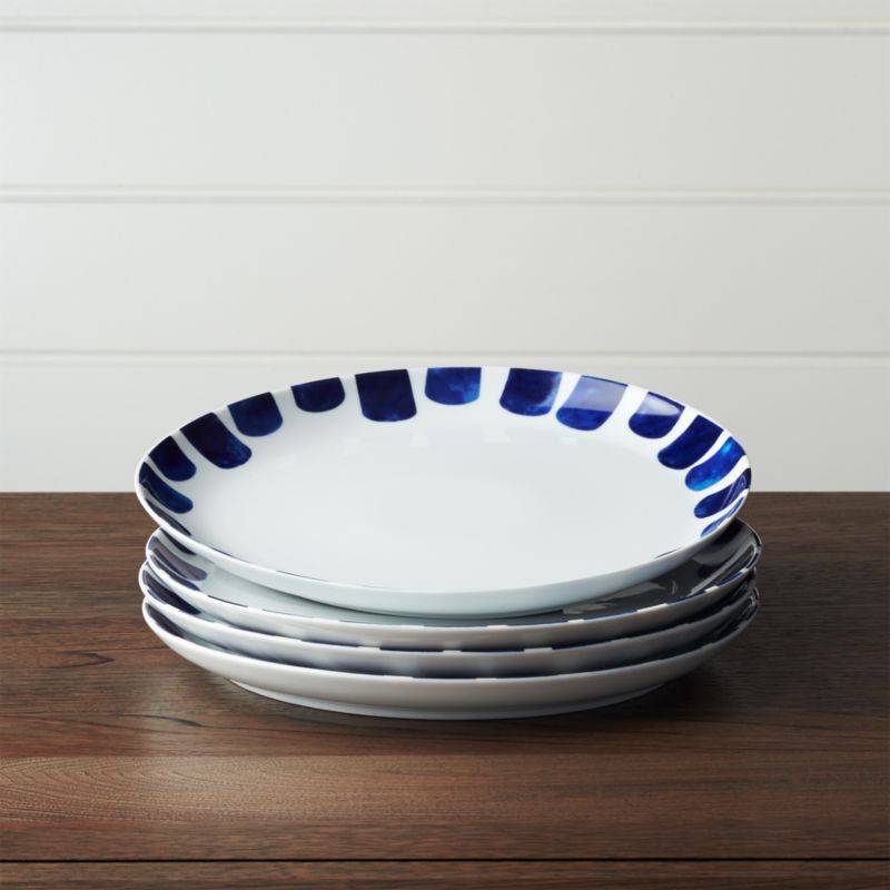 Set of 4 Como Tile Dinner Plates | Crate and Barrel