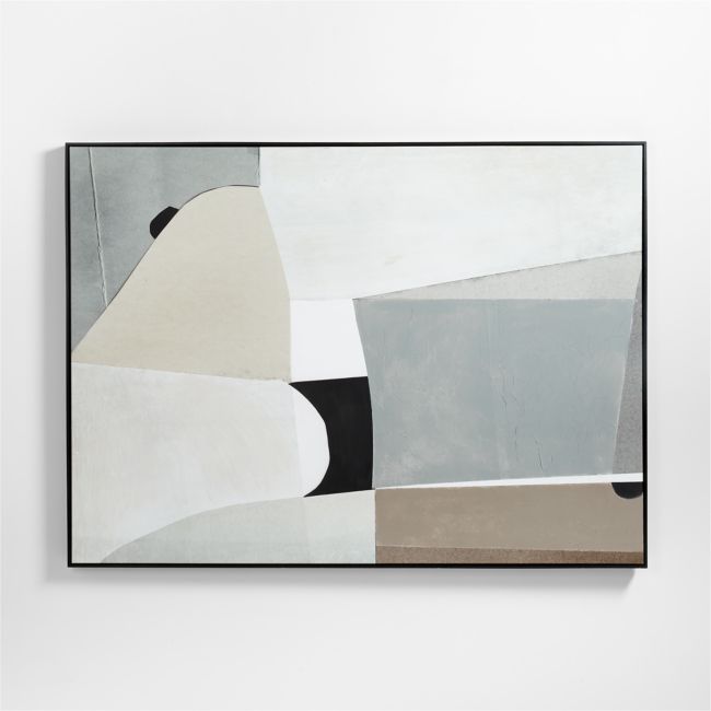 Online Designer Living Room 'Composition of Neutrals' Framed Reproduction Giclee Wall Art Print 75