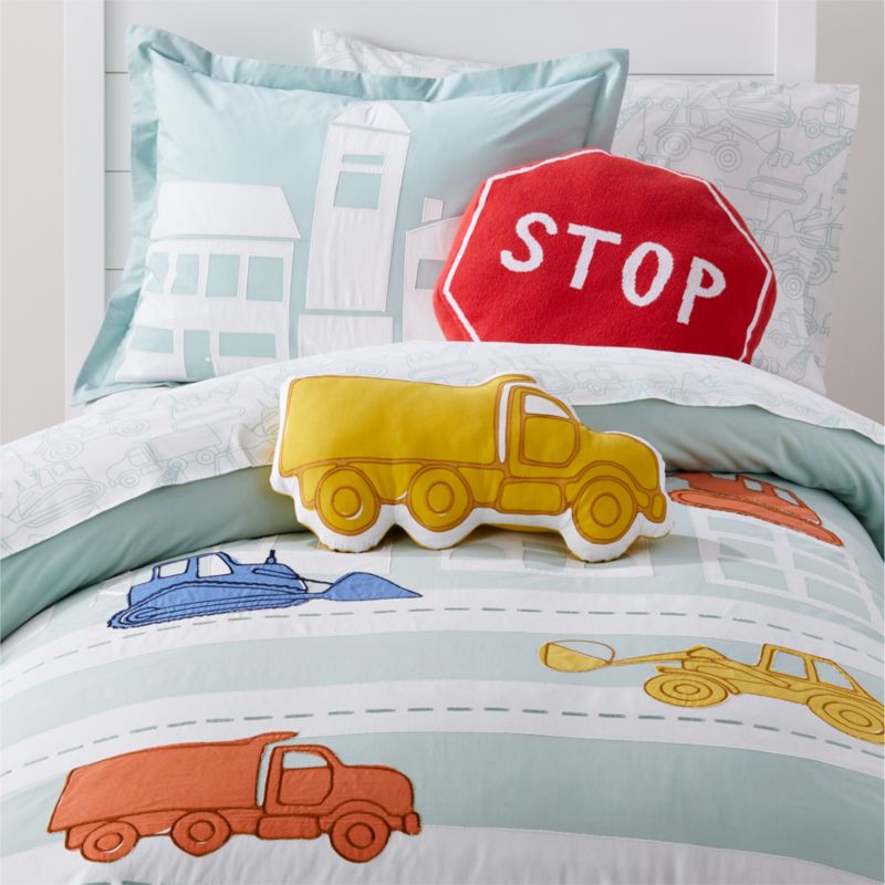 Construction Vehicle Twin Duvet Cover Crate And Barrel